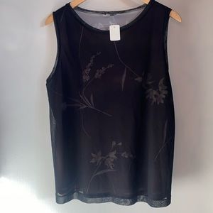 Maxime black tank size large new